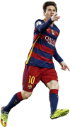 Lionel Messi football render