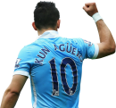 Sergio Aguero football render