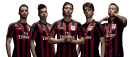 Mattia De Siglio, Stephan El Shaarawy, Riccardo Montolivo, Andrea Poli & Keisuke Honda football render