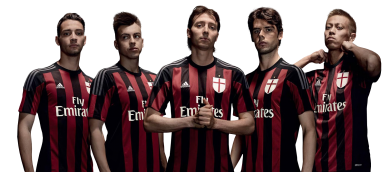 Mattia De Siglio, Stephan El Shaarawy, Riccardo Montolivo, Andrea Poli & Keisuke Honda