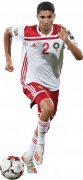 Achraf Hakimi football render