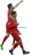 Adam Lallana & Roberto Firmino football render