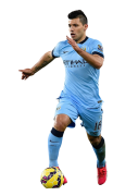 Sergio Aguero football render