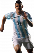 Sergio Aguero football render