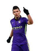 Sergio Aguero football render