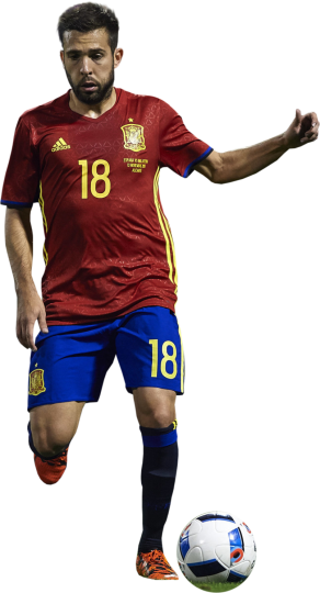 Jordi Alba football render - FootyRenders