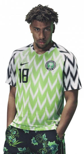 Alex Iwobi Nigeria football render - FootyRenders