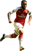 Alexandre Lacazette football render