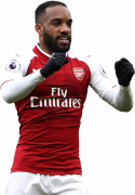 Alexandre Lacazette football render