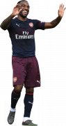 Alexandre Lacazette football render