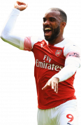 Alexandre Lacazette football render