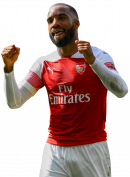 Alexandre Lacazette football render