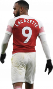 Alexandre Lacazette football render