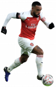 Alexandre Lacazette football render