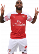 Alexandre Lacazette football render