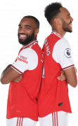 Alexandre Lacazette & Pierre-Emerick Aubameyang football render