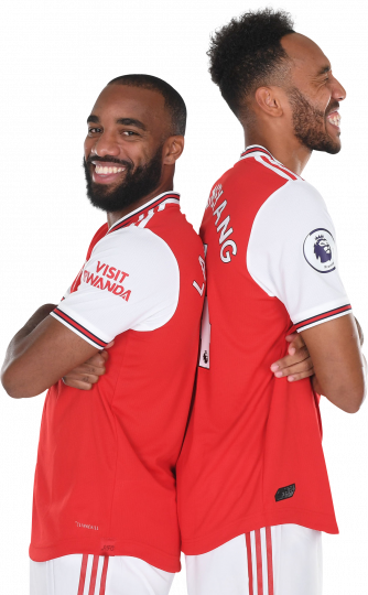 Alexandre Lacazette & Pierre-Emerick Aubameyang Arsenal football render ...