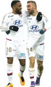 Alexandre Lacazette & Sergi Darder football render