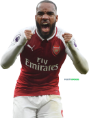 Alexandre Lacazette football render