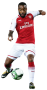 Alexandre Lacazette football render