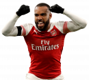 Alexandre Lacazette football render