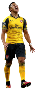 Alexis Sanchez football render