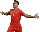 Alexis Sanchez football render