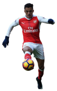 Alexis Sanchez football render