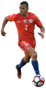 Alexis Sanchez football render