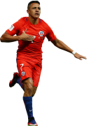 Alexis Sanchez football render