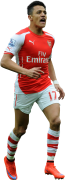 Alexis Sanchez football render