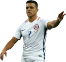 Alexis Sanchez football render