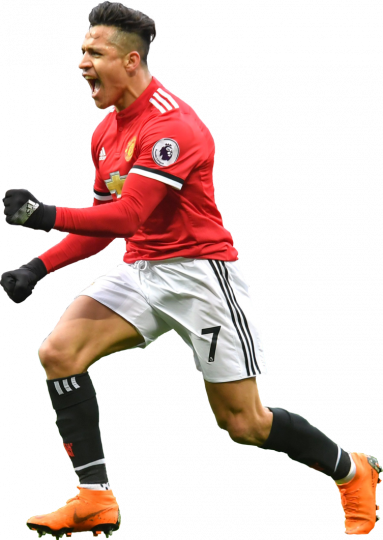Alexis Sanchez Manchester United football render - FootyRenders
