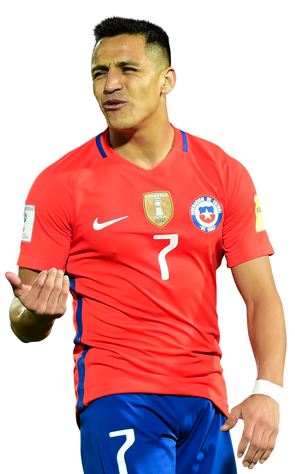 Alexis Sanchez Chile football render - FootyRenders