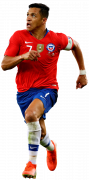 Alexis Sanchez football render