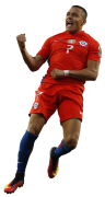 Alexis Sanchez football render