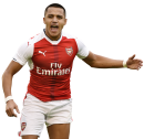 Alexis Sanchez football render