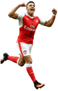 Alexis Sanchez football render