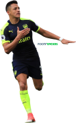 Alexis Sanchez football render