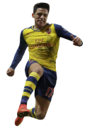 Alexis Sanchez football render