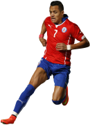 Alexis Sanchez football render