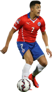 Alexis Sanchez football render