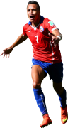 Alexis Sanchez football render