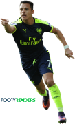 Alexis Sanchez football render