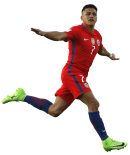 Alexis Sanchez football render