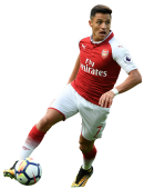 Alexis Sanchez football render