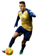 Alexis Sanchez football render