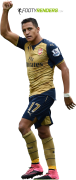 Alexis Sanchez football render