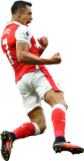 Alexis Sanchez football render