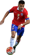 Alexis Sanchez football render